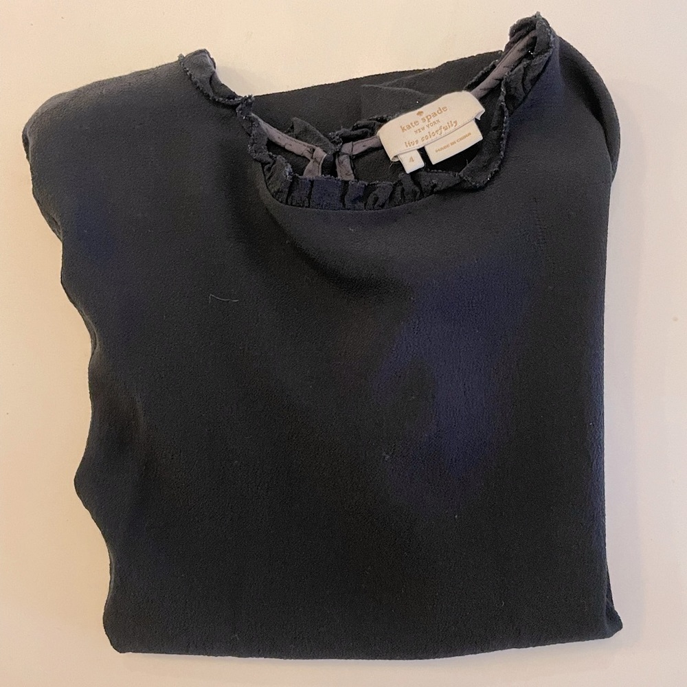 Kate spade black blouse
